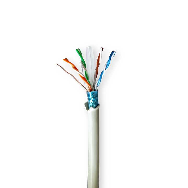 Nedis Nettverkskabelen Roll | CAT6 | Strandet | F/UTP | Bare kobber | 100.0 m | Innendørs | Rund | LSZH | Grå | Trekkboks i gruppen Datautstyr / Kabler og adaptere / Nettverk / Cat6 hos TP E-commerce Nordic AB (C66033)