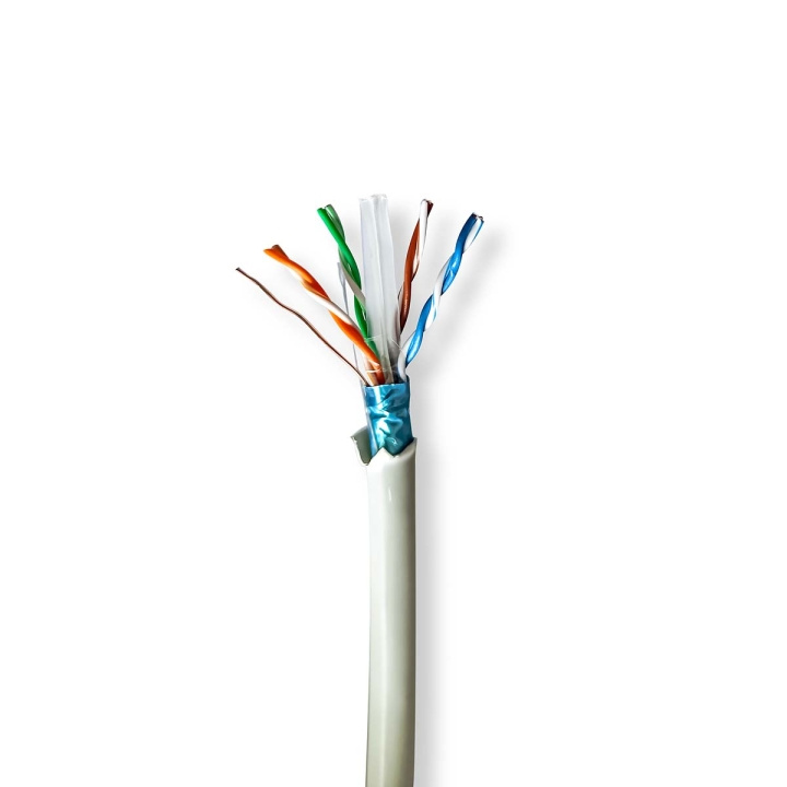 Nedis Nettverkskabelen Roll | CAT6 | Fast | F/UTP | Bare kobber | 305.0 m | Innendørs | Rund | LSZH | Grå | Trekkboks i gruppen Datautstyr / Kabler og adaptere / Nettverk / Cat6 hos TP E-commerce Nordic AB (C66036)