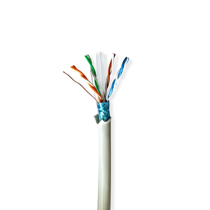 Nedis Nettverkskabelen Roll | CAT6 | Fast | F/UTP | Bare kobber | 50.0 m | Innendørs | Rund | LSZH | Grå | Trekkboks i gruppen Datautstyr / Kabler og adaptere / Nettverk / Cat6 hos TP E-commerce Nordic AB (C66037)