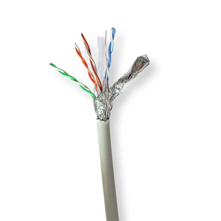 Nedis Nettverkskabelen Roll | CAT6 | Strandet | S/FTP | Bare kobber | 305.0 m | Innendørs | Rund | LSZH | Grå | Trekkboks i gruppen Datautstyr / Kabler og adaptere / Nettverk / Cat6 hos TP E-commerce Nordic AB (C66040)