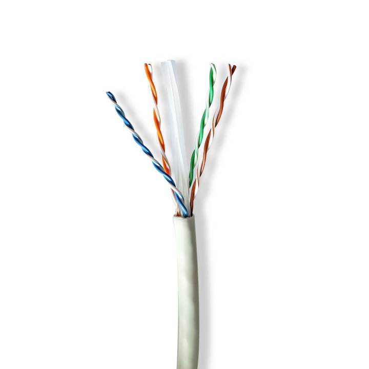 Nedis Nettverkskabelen Roll | CAT6a | Fast | U/UTP | Kobber | 100.0 m | Innendørs | Rund | LSZH | Grå | Gaveeske i gruppen Datautstyr / Kabler og adaptere / Nettverk / Cat6 hos TP E-commerce Nordic AB (C66042)