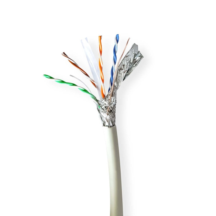 Nedis Nettverkskabelen Roll | CAT6a | Fast | S/FTP | Kobber | 305.0 m | Innendørs | Rund | LSZH | Grå | Trekkboks i gruppen Datautstyr / Kabler og adaptere / Nettverk / Cat6 hos TP E-commerce Nordic AB (C66045)