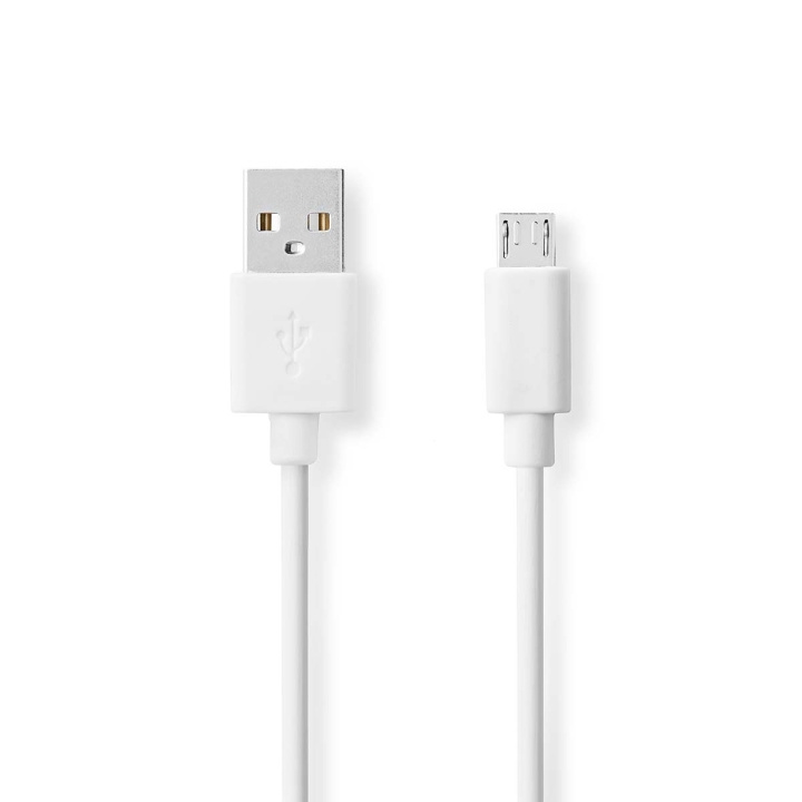 Nedis USB-kabel | USB 2.0 | USB-A Han | USB Micro-B Han | 480 Mbps | Nikkel belagt | 1.00 m | Rund | PVC | Hvit | Boks i gruppen SMARTTELEFON & NETTBRETT / Ladere og Kabler / Kabler / Kabler microUSB hos TP E-commerce Nordic AB (C66083)