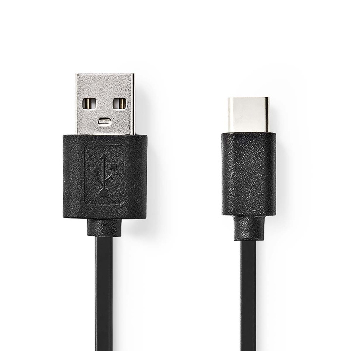 Nedis USB-kabel | USB 2.0 | USB-A Han | USB-C™ Hann | 15 W | 480 Mbps | Nikkel belagt | 0.10 m | Rund | PVC | Sort | Blister i gruppen Datautstyr / Kabler og adaptere / USB / USB-C hos TP E-commerce Nordic AB (C66085)