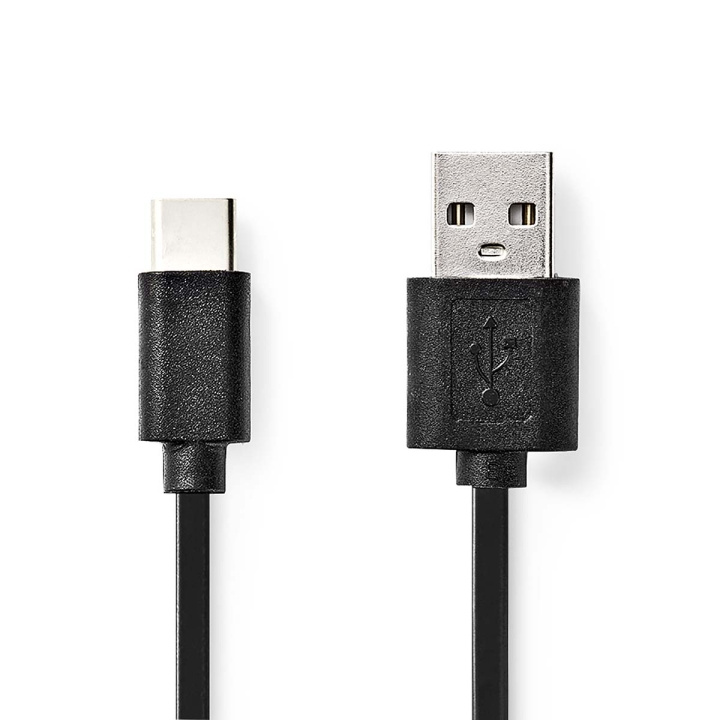 Nedis USB-kabel | USB 2.0 | USB-A Han | USB-C™ Hann | 60 W | 480 Mbps | Nikkel belagt | 1.00 m | Rund | PVC | Sort | Boks i gruppen Datautstyr / Kabler og adaptere / USB / USB-C hos TP E-commerce Nordic AB (C66086)