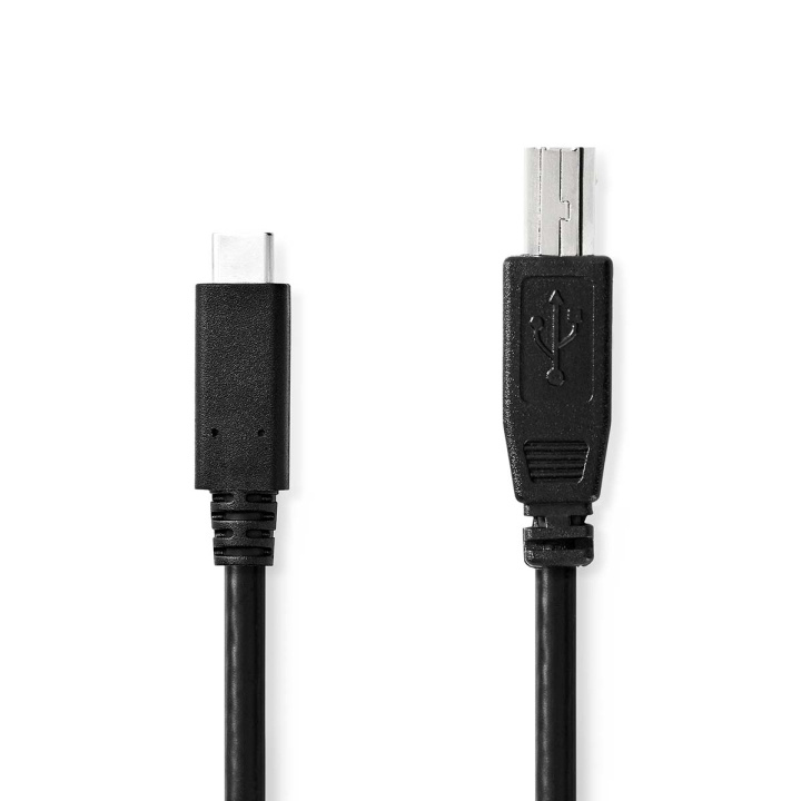 Nedis USB-kabel | USB 2.0 | USB-C™ Hann | USB-B Han | 480 Mbps | Nikkel belagt | 2.00 m | Rund | PVC | Sort | Boks i gruppen Datautstyr / Kabler og adaptere / USB / USB-C hos TP E-commerce Nordic AB (C66092)