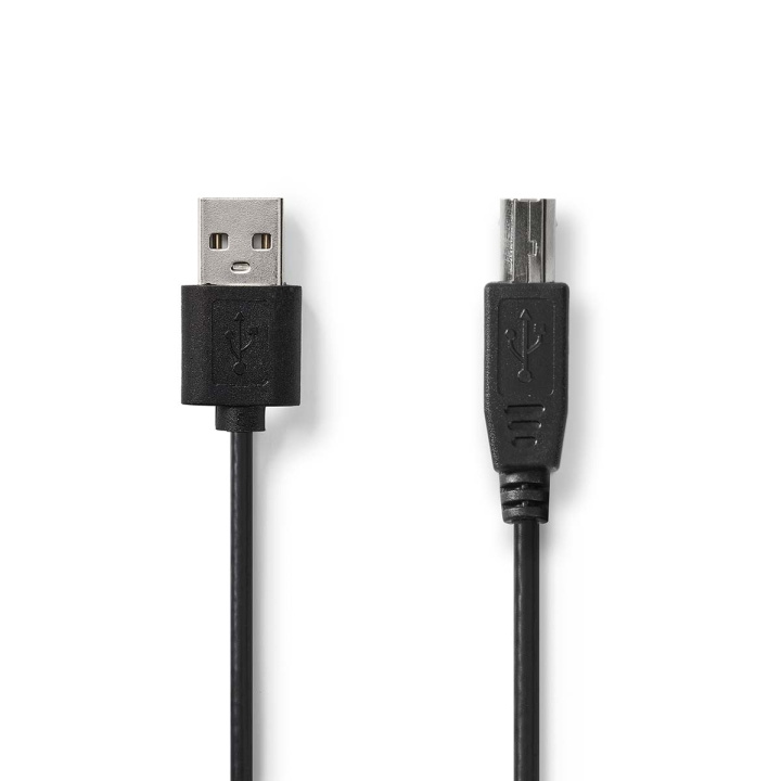 Nedis USB-kabel | USB 2.0 | USB-A Han | USB-B Han | 480 Mbps | Nikkel belagt | 3.00 m | Rund | PVC | Sort | Label i gruppen Datautstyr / Kabler og adaptere / USB / USB-A / Kabler hos TP E-commerce Nordic AB (C66123)