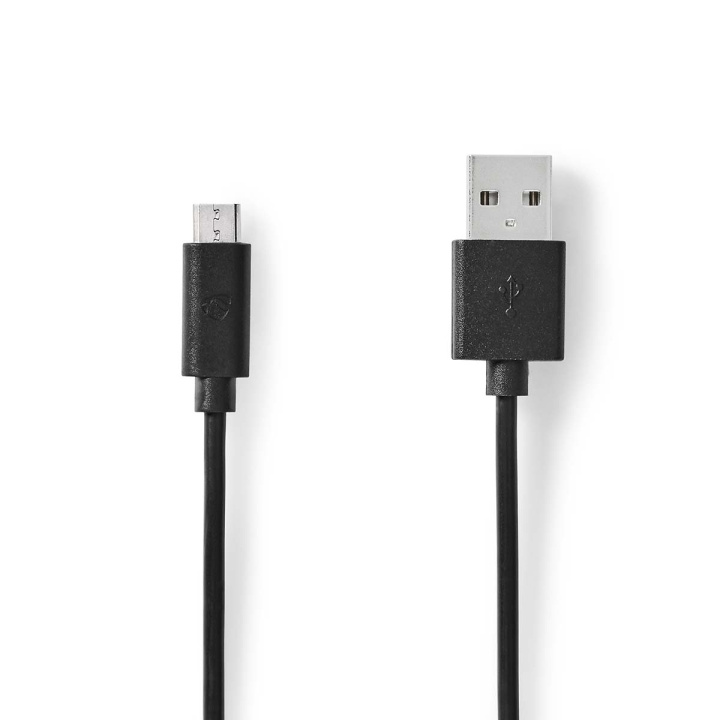 Nedis USB-kabel | USB 2.0 | USB-A Han | USB Micro-B Han | 10 W | 480 Mbps | Nikkel belagt | 0.50 m | Rund | PVC | Sort | Label i gruppen SMARTTELEFON & NETTBRETT / Ladere og Kabler / Kabler / Kabler microUSB hos TP E-commerce Nordic AB (C66126)