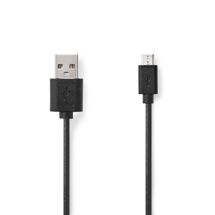 Nedis USB-kabel | USB 2.0 | USB-A Han | USB Micro-B Han | 7.5 W | 480 Mbps | Nikkel belagt | 1.00 m | Rund | PVC | Sort | Label i gruppen SMARTTELEFON & NETTBRETT / Ladere og Kabler / Kabler / Kabler microUSB hos TP E-commerce Nordic AB (C66130)