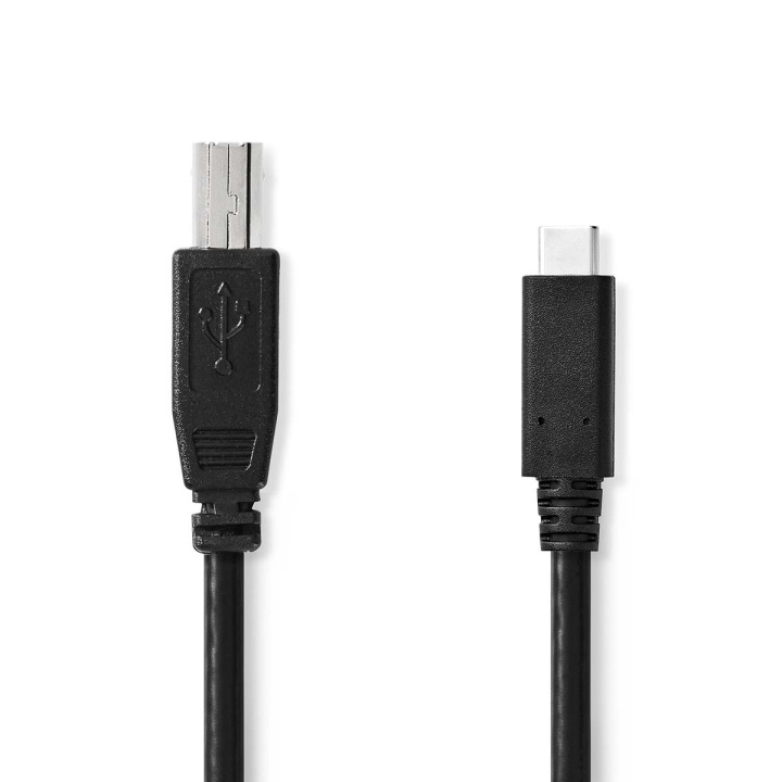 Nedis USB-kabel | USB 2.0 | USB-C™ Hann | USB-B Han | 480 Mbps | Nikkel belagt | 1.00 m | Rund | PVC | Sort | Label i gruppen Datautstyr / Kabler og adaptere / USB / USB-C hos TP E-commerce Nordic AB (C66136)