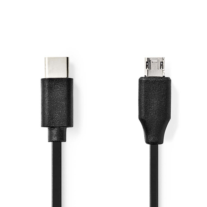 Nedis USB-kabel | USB 2.0 | USB-C™ Hann | USB Micro-B Han | 60 W | 480 Mbps | Nikkel belagt | 1.00 m | Rund | PVC | Sort | Label i gruppen Datautstyr / Kabler og adaptere / USB / Micro-USB / Kabler hos TP E-commerce Nordic AB (C66138)