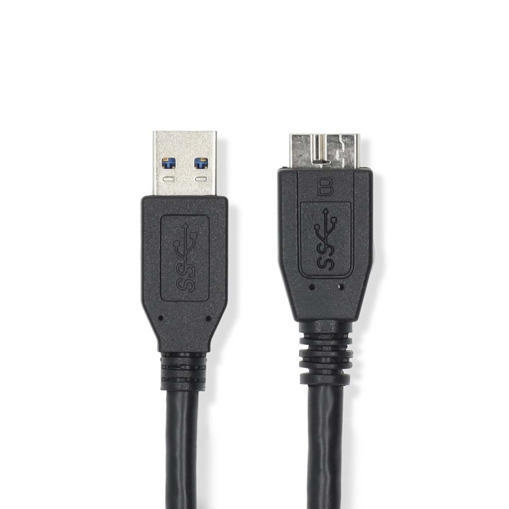 Nedis USB-kabel | USB 3.2 Gen 1 | USB-A Han | USB Micro-B Han | 5 Gbps | Nikkel belagt | 0.50 m | Rund | PVC | Sort | Label i gruppen Datautstyr / Kabler og adaptere / USB / Micro-USB / Kabler hos TP E-commerce Nordic AB (C66143)