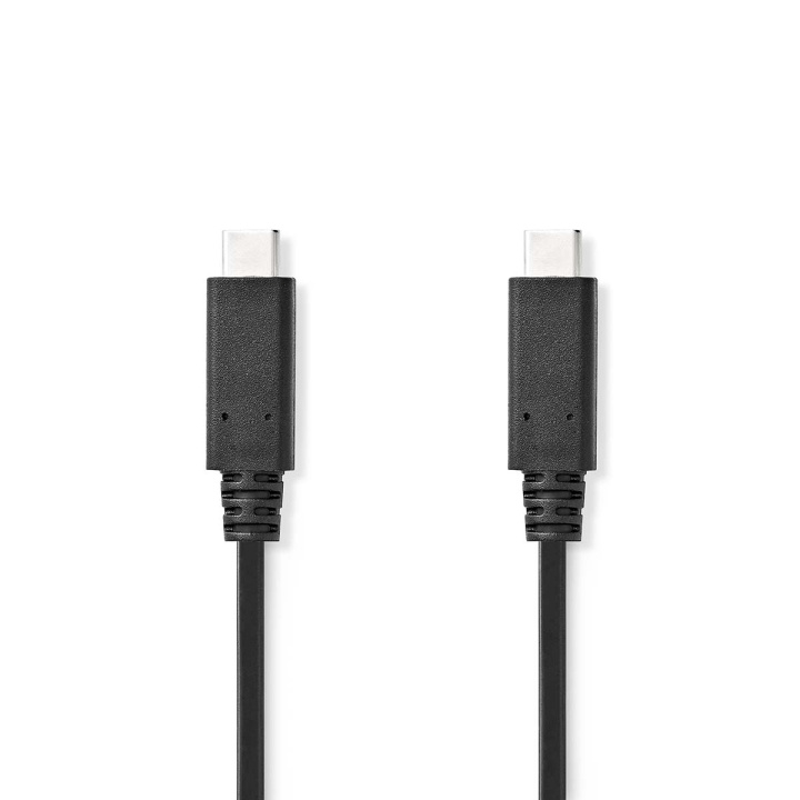 Nedis USB-kabel | USB 3.2 Gen 2 | USB-C™ Hann | USB-C™ Hann | 240 W | 8K@30Hz | 10 Gbps | Nikkel belagt | 1.00 m | Rund | PVC | Sort | Label i gruppen Datautstyr / Kabler og adaptere / USB / USB-C hos TP E-commerce Nordic AB (C66149)