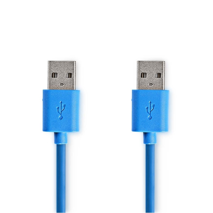 Nedis USB-kabel | USB 3.2 Gen 1 | USB-A Han | USB-A Han | 5 Gbps | Nikkel belagt | 1.00 m | Rund | PVC | Blå | Konvolutt i gruppen Datautstyr / Kabler og adaptere / USB / USB-A / Kabler hos TP E-commerce Nordic AB (C66158)