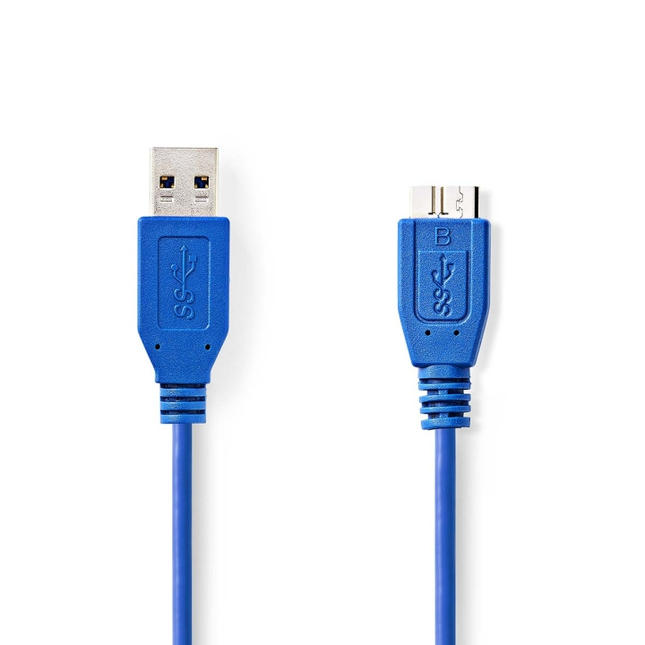 Nedis USB-kabel | USB 3.2 Gen 1 | USB-A Han | USB Micro-B Han | 5 Gbps | Nikkel belagt | 5.00 m | Rund | PVC | Blå | Konvolutt i gruppen Datautstyr / Kabler og adaptere / USB / Micro-USB hos TP E-commerce Nordic AB (C66161)