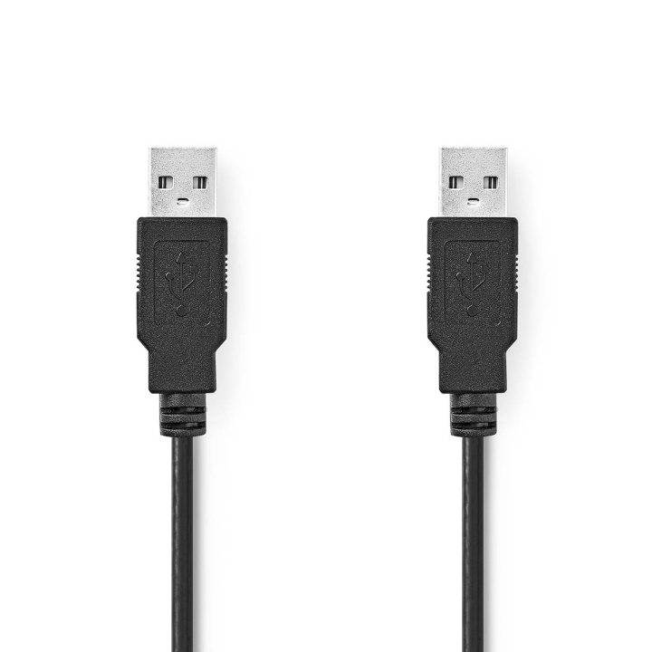 Nedis USB-kabel | USB 2.0 | USB-A Han | USB-A Han | 480 Mbps | Nikkel belagt | 2.00 m | Rund | PVC | Sort | Label i gruppen Datautstyr / Kabler og adaptere / USB / USB-A / Kabler hos TP E-commerce Nordic AB (C66186)