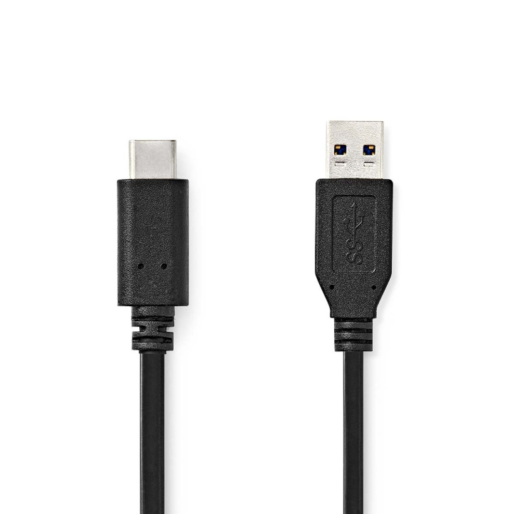 Nedis USB-kabel | USB 3.2 Gen 2 | USB-A Han | USB-C™ Hann | 60 W | 10 Gbps | Nikkel belagt | 1.00 m | Rund | PVC | Sort | Label i gruppen Datautstyr / Kabler og adaptere / USB / USB-C hos TP E-commerce Nordic AB (C66190)