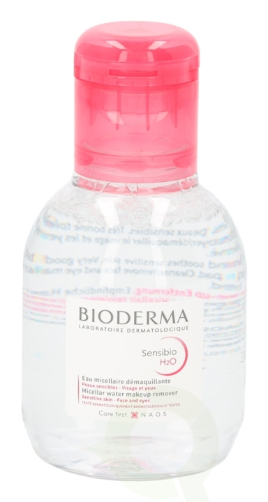 Bioderma Sensibio H2O Make-Up Removing Miceller Solution 100 ml Sensitive Skin/Travel Size i gruppen HELSE OG SKJØNNHET / Hudpleie / Ansikt / Rengjøring hos TP E-commerce Nordic AB (C66245)