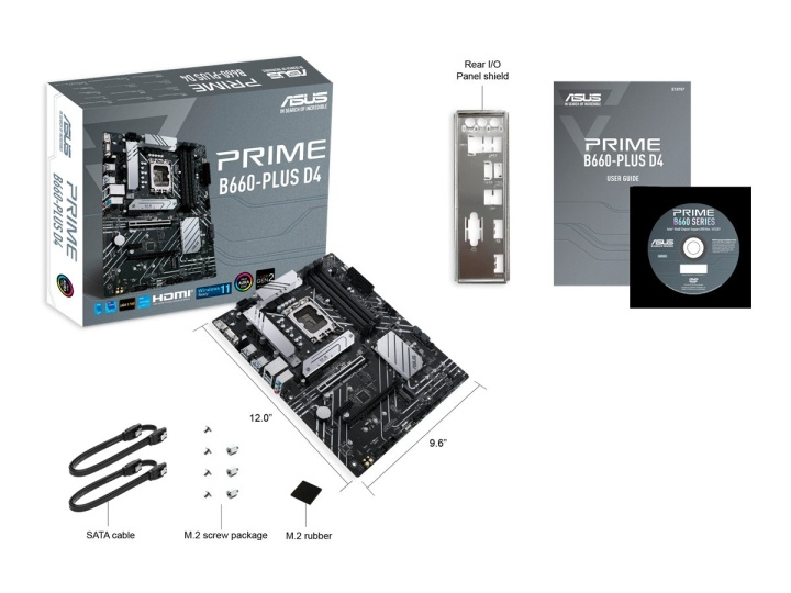 ASUS PRIME B660-PLUS D4 ATX LGA1700 Intel B660 i gruppen Datautstyr / PC-Komponenter / Hovedkort hos TP E-commerce Nordic AB (C66311)