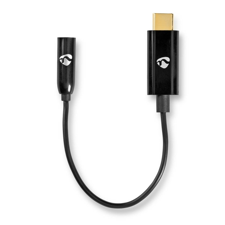 Nedis USB-C™ Adapter | USB 3.2 Gen 1 | USB-C™ Hann | 3.5 mm Hun | 0.15 m | Rund | Nikkel belagt | PVC | Sort | Boks i gruppen SMARTTELEFON & NETTBRETT / Ladere og Kabler / Adaptere hos TP E-commerce Nordic AB (C66640)