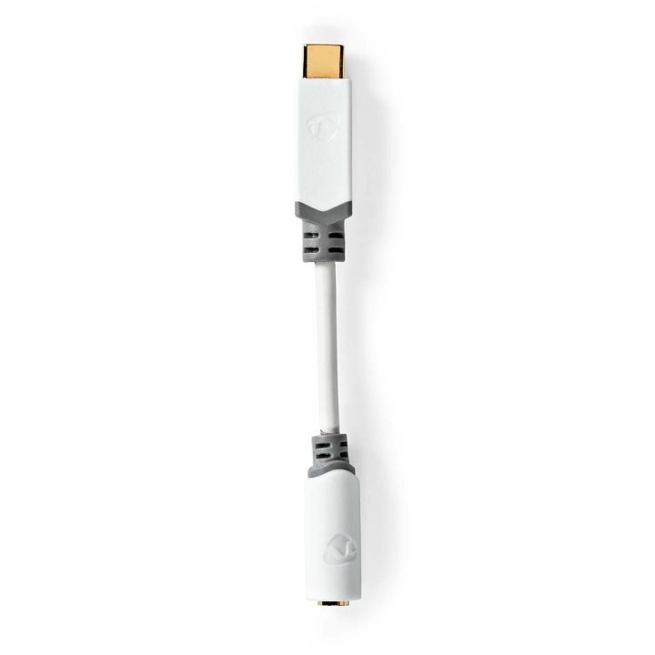 Nedis USB-C™ Adapter | USB 2.0 | USB-C™ Hann | 3.5 mm Hun | 0.10 m | Rund | Gull belagt | PVC | Hvit | Boks i gruppen Datautstyr / Kabler og adaptere / USB / USB-C hos TP E-commerce Nordic AB (C66641)