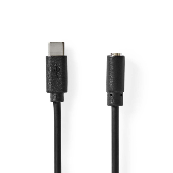 Nedis USB-C™ Adapter | USB 2.0 | USB-C™ Hann | 3.5 mm Hun | 1.00 m | Rund | Nikkel belagt | PVC | Sort | Boks i gruppen Datautstyr / Kabler og adaptere / USB / USB-C hos TP E-commerce Nordic AB (C66661)