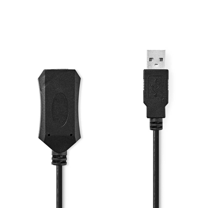 Nedis Aktiv USB-kabel | USB 2.0 | USB-A Han | USB-A Hun | 480 Mbps | 10.0 m | Rund | Nikkel belagt | PVC | Kobber | Label i gruppen Datautstyr / Kabler og adaptere / USB / USB-A / Kabler hos TP E-commerce Nordic AB (C66667)