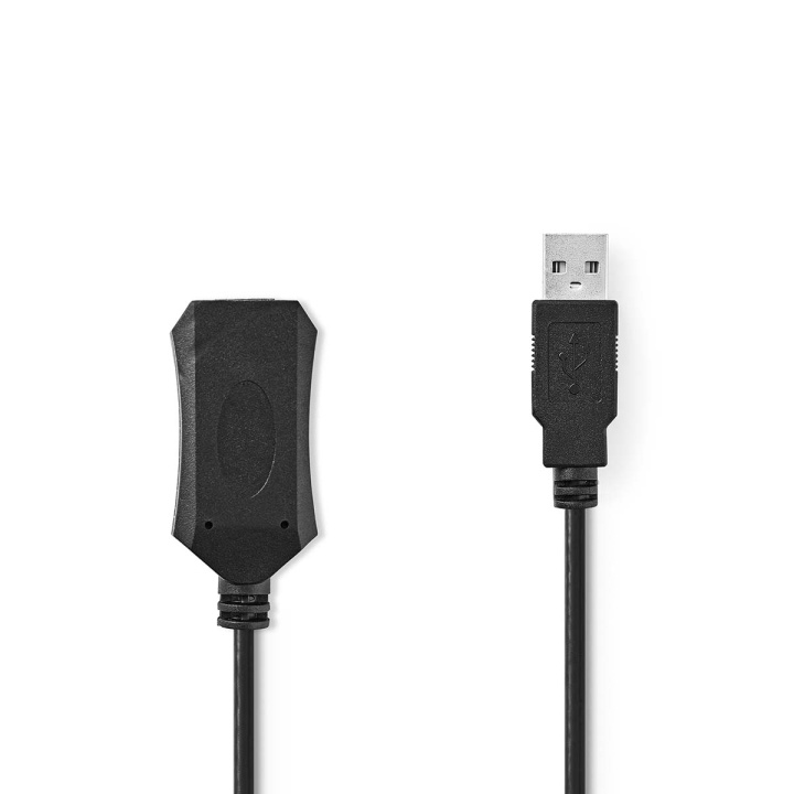 Nedis Aktiv USB-kabel | USB 2.0 | USB-A Han | USB-A Hun | 480 Mbps | 20.0 m | Rund | Nikkel belagt | PVC | Kobber | Label i gruppen Datautstyr / Kabler og adaptere / USB / USB-A hos TP E-commerce Nordic AB (C66668)