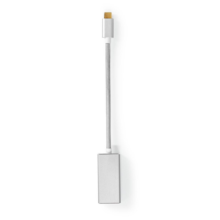 Nedis USB-C™ Adapter | USB 3.2 Gen 1 | USB-C™ Hann | DisplayPort Hun | 0.20 m | Rund | Gull belagt | Flettet / Nylon | Sølv | Deksel Vindusboks i gruppen SMARTTELEFON & NETTBRETT / Ladere og Kabler / Adaptere hos TP E-commerce Nordic AB (C66675)