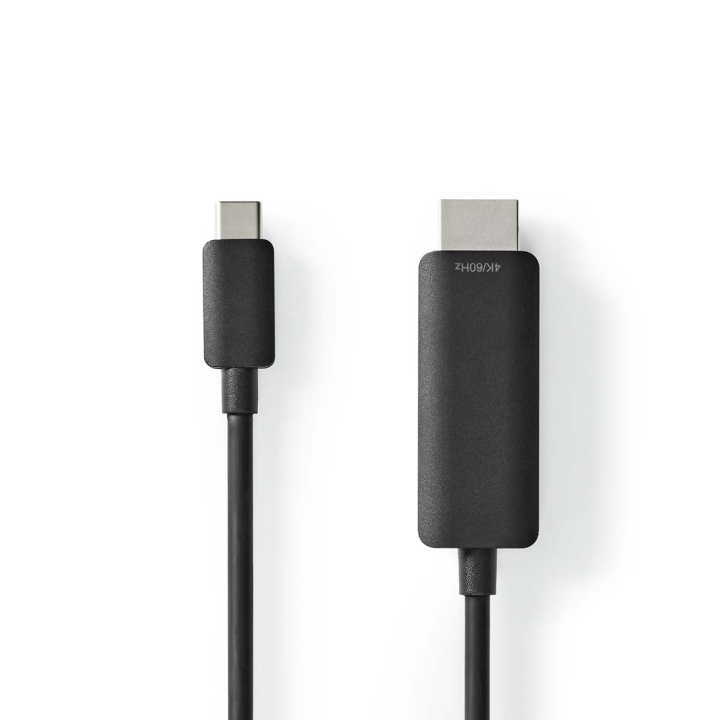 Nedis USB-C™ Adapter | USB 3.2 Gen 1 | USB-C™ Hann | HDMI ™ -kontakt | 4K@60Hz | 2.00 m | Rund | Nikkel belagt | PVC | Sort | Label i gruppen Datautstyr / Kabler og adaptere / USB / USB-C hos TP E-commerce Nordic AB (C66684)