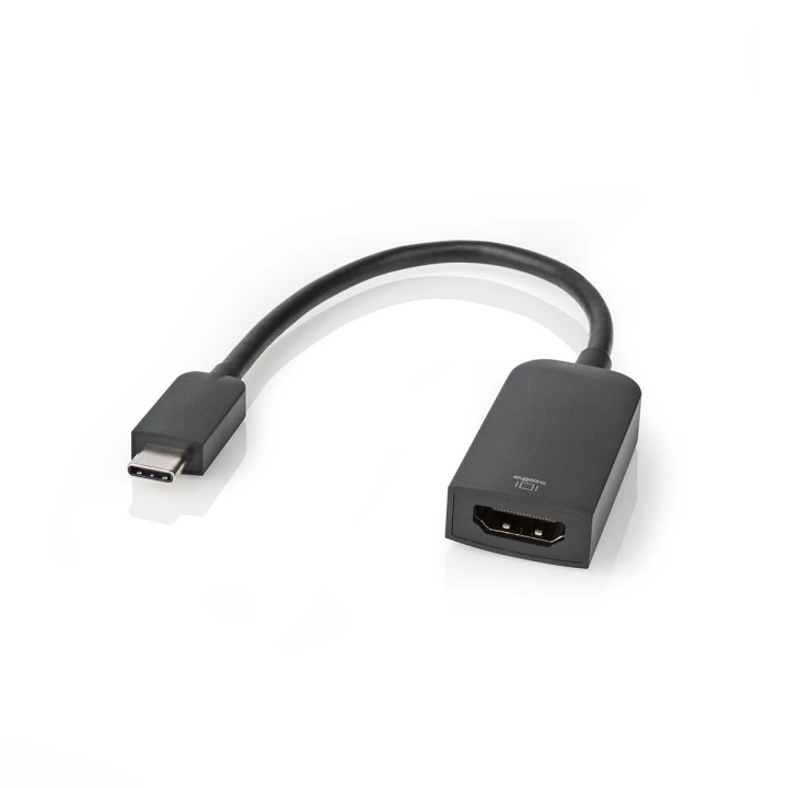 Nedis USB-C™ Adapter | USB 3.2 Gen 1 | USB-C™ Hann | HDMI™ Output | 4K@60Hz | 0.20 m | Rund | Nikkel belagt | PVC | Sort | Boks i gruppen Datautstyr / Kabler og adaptere / USB / USB-C hos TP E-commerce Nordic AB (C66698)