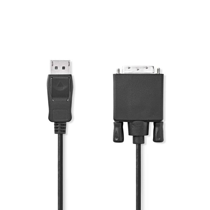 Nedis Displayport-kabel | DisplayPort Han | DVI-D 24+1-Pin Han | 1080p | Nikkel belagt | 1.00 m | Rund | PVC | Sort | Label i gruppen Datautstyr / Kabler og adaptere / DisplayPort / Kabler hos TP E-commerce Nordic AB (C66713)