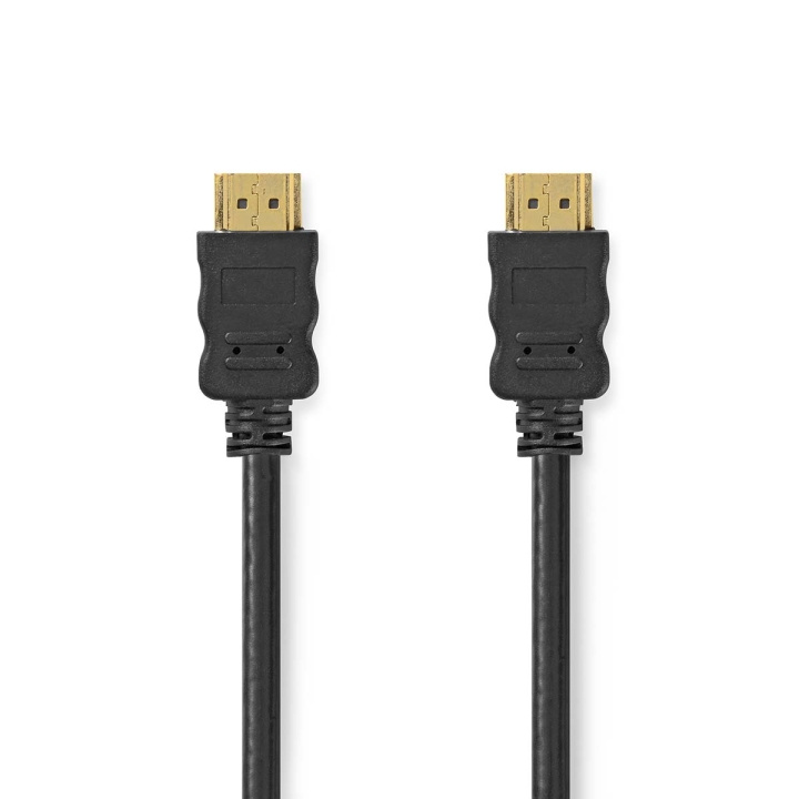 Nedis High Speed ​​HDMI ™ kabel med Ethernet | HDMI ™ -kontakt | HDMI ™ -kontakt | 4K@30Hz | ARC | 10.2 Gbps | 0.50 m | Rund | PVC | Sort | Label i gruppen Elektronikk / Kabler og adaptere / HDMI / Kabler hos TP E-commerce Nordic AB (C66734)