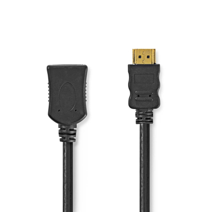 Nedis High Speed ​​HDMI ™ kabel med Ethernet | HDMI ™ -kontakt | HDMI™ Output | 4K@30Hz | 10.2 Gbps | 2.00 m | Rund | PVC | Sort | Label i gruppen Elektronikk / Kabler og adaptere / HDMI / Kabler hos TP E-commerce Nordic AB (C66736)