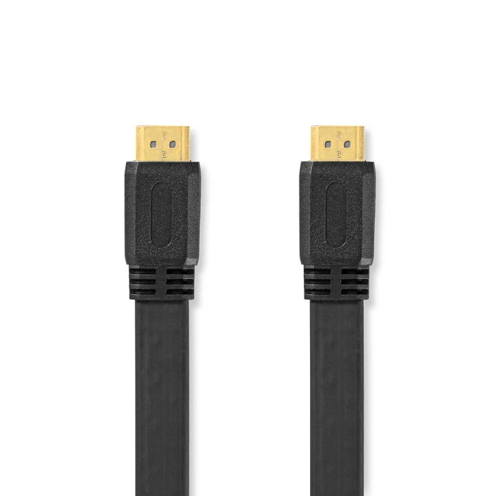 Nedis High Speed ​​HDMI ™ kabel med Ethernet | HDMI ™ -kontakt | HDMI ™ -kontakt | 4K@30Hz | 10.2 Gbps | 2.00 m | Flatt | PVC | Sort | Label i gruppen Elektronikk / Kabler og adaptere / HDMI / Kabler hos TP E-commerce Nordic AB (C66740)