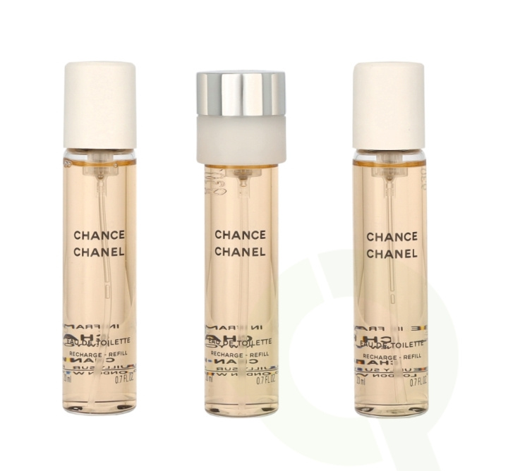 Chanel Chance Twist And Spray 60 ml 3x Edt Spray Refill 20Ml - Twist and Spray i gruppen HELSE OG SKJØNNHET / Gavesett / Gavesett for henne hos TP E-commerce Nordic AB (C66742)