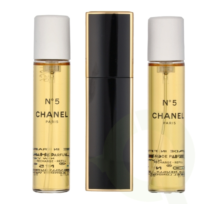 Chanel No 5 Giftset 60 ml 2x Edp Spray Refill 20Ml/1x Edp Spray 20Ml - Twist and Spray i gruppen HELSE OG SKJØNNHET / Gavesett / Gavesett for henne hos TP E-commerce Nordic AB (C66745)