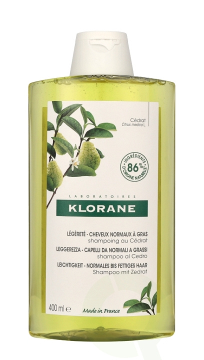 Klorane Purifying Shampoo With Citrus Pulp 400 ml Normal To Oily Hair i gruppen HELSE OG SKJØNNHET / Hår & styling / Hårpleie / Sjampo hos TP E-commerce Nordic AB (C66759)