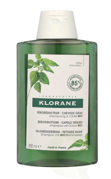 Klorane Oil Control Shampoo With Nettle 200 ml For Oily Hair i gruppen HELSE OG SKJØNNHET / Hår & styling / Hårpleie / Sjampo hos TP E-commerce Nordic AB (C66761)