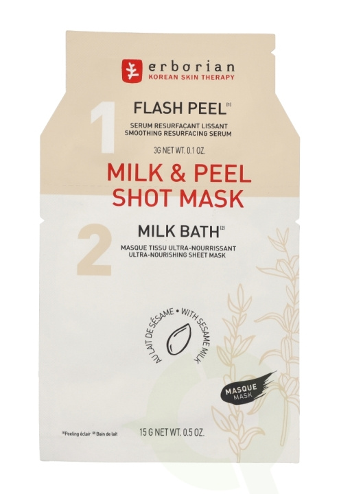 Erborian Milk & Peel Shot Mask 15 g i gruppen HELSE OG SKJØNNHET / Hudpleie / Ansikt / Masker hos TP E-commerce Nordic AB (C66786)