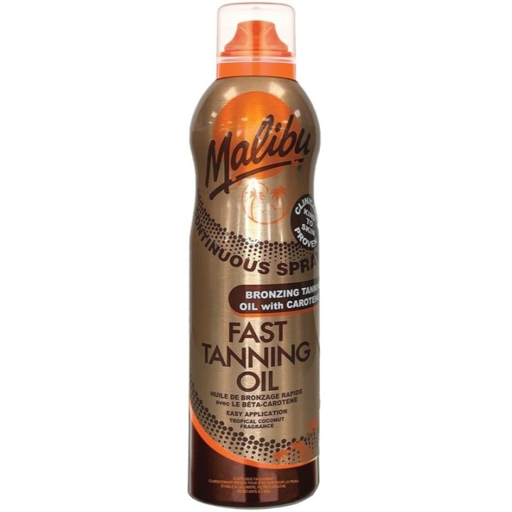 Malibu Fast Tanning Oil Spray 175ml i gruppen HELSE OG SKJØNNHET / Hudpleie / Soling / Solkrem hos TP E-commerce Nordic AB (C66937)