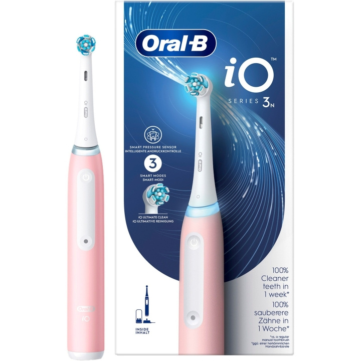 Oral B iO Series 3n Blush Pink electric toothbrush i gruppen HELSE OG SKJØNNHET / Munnpleie / Elektriske tannbørster hos TP E-commerce Nordic AB (C67006)