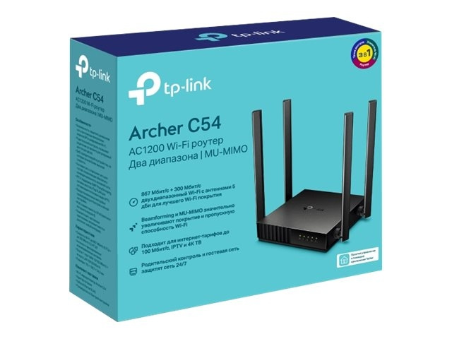 TP-Link Archer C54 Wireless router Desktop i gruppen Datautstyr / Nettverk / Routere hos TP E-commerce Nordic AB (C67211)