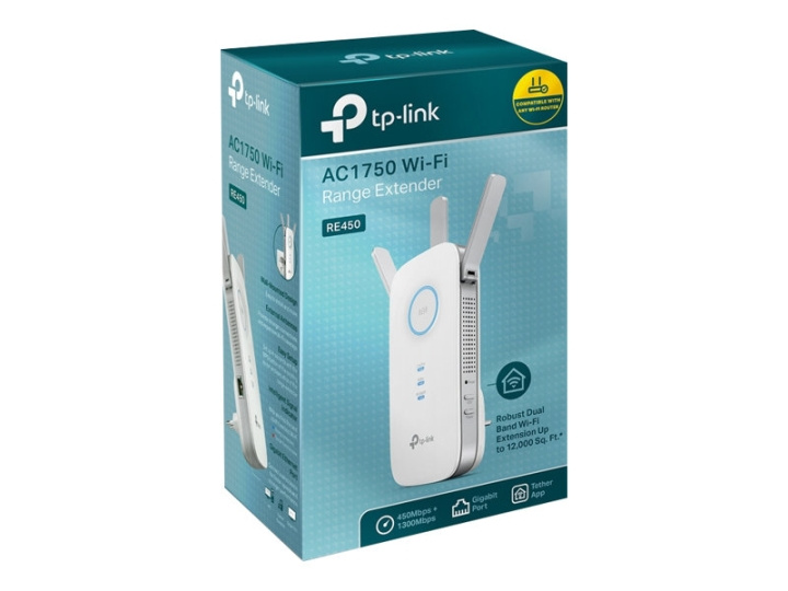 TP-Link RE450 WiFi Range Extender Extern i gruppen Datautstyr / Nettverk / Extenders hos TP E-commerce Nordic AB (C67212)