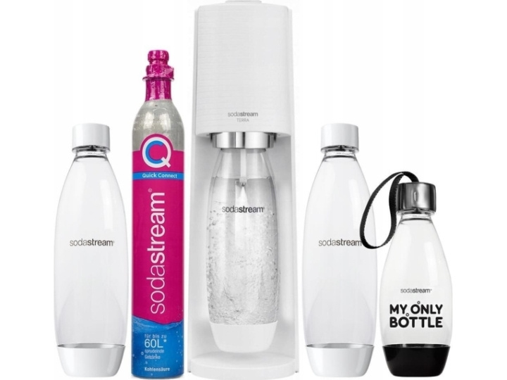 SodaStream Terra White Värdeförpackning med 3 flaskor i gruppen HJEM, HUS OG HAGE / Husholdningsapparater / Vann og juice / Kullsyremaskin / Maskiner hos TP E-commerce Nordic AB (C67343)