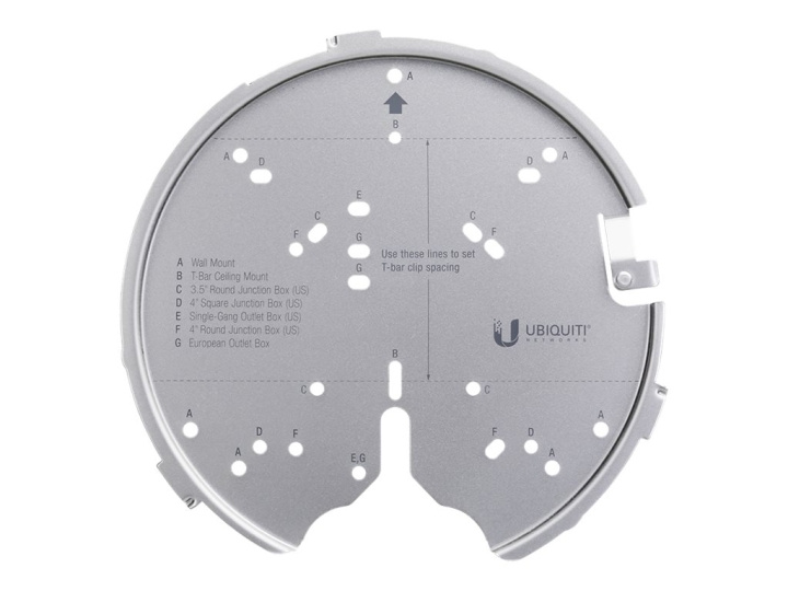 Ubiquiti UniFi Professional Mounting System U-PRO-MP monteringssats för trådlös åtkomstpunkt Silver i gruppen HJEM, HUS OG HAGE / Smarthus hos TP E-commerce Nordic AB (C67421)