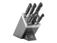 Zwilling Four Star Knife block och knivset i gruppen HJEM, HUS OG HAGE / Kjøkkenutstyr / Kjøkkenkniver og knivslipere hos TP E-commerce Nordic AB (C67430)