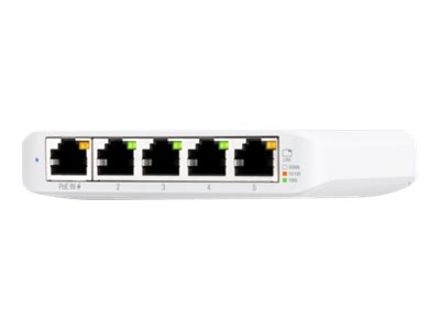 Ubiquiti UniFi Switch USW Flex Mini Switch 5-port Gigabit PoE+ i gruppen Datautstyr / Nettverk / Switcher hos TP E-commerce Nordic AB (C67467)