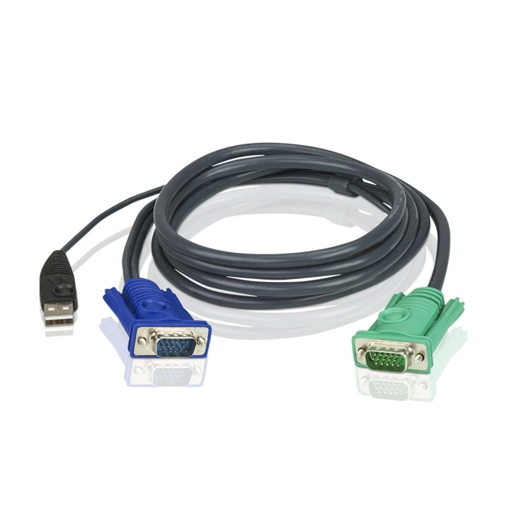 ATEN KVM-Kabel VGA Han / USB A Han - Aten SPHD15-G 1.8 m i gruppen Datautstyr / Kabler og adaptere / VGA / Adaptere hos TP E-commerce Nordic AB (C67480)