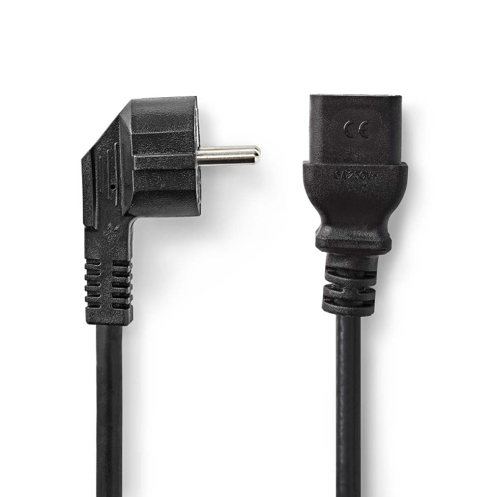 Nedis Strømkabel | Jordet kontakt han | IEC-320-C19 | Vinklet | Rett | Nikkel belagt | 2.00 m | Rund | PVC | Sort | Boks i gruppen Datautstyr / Kabler og adaptere / Intern / Strømkabler og adaptere hos TP E-commerce Nordic AB (C67518)